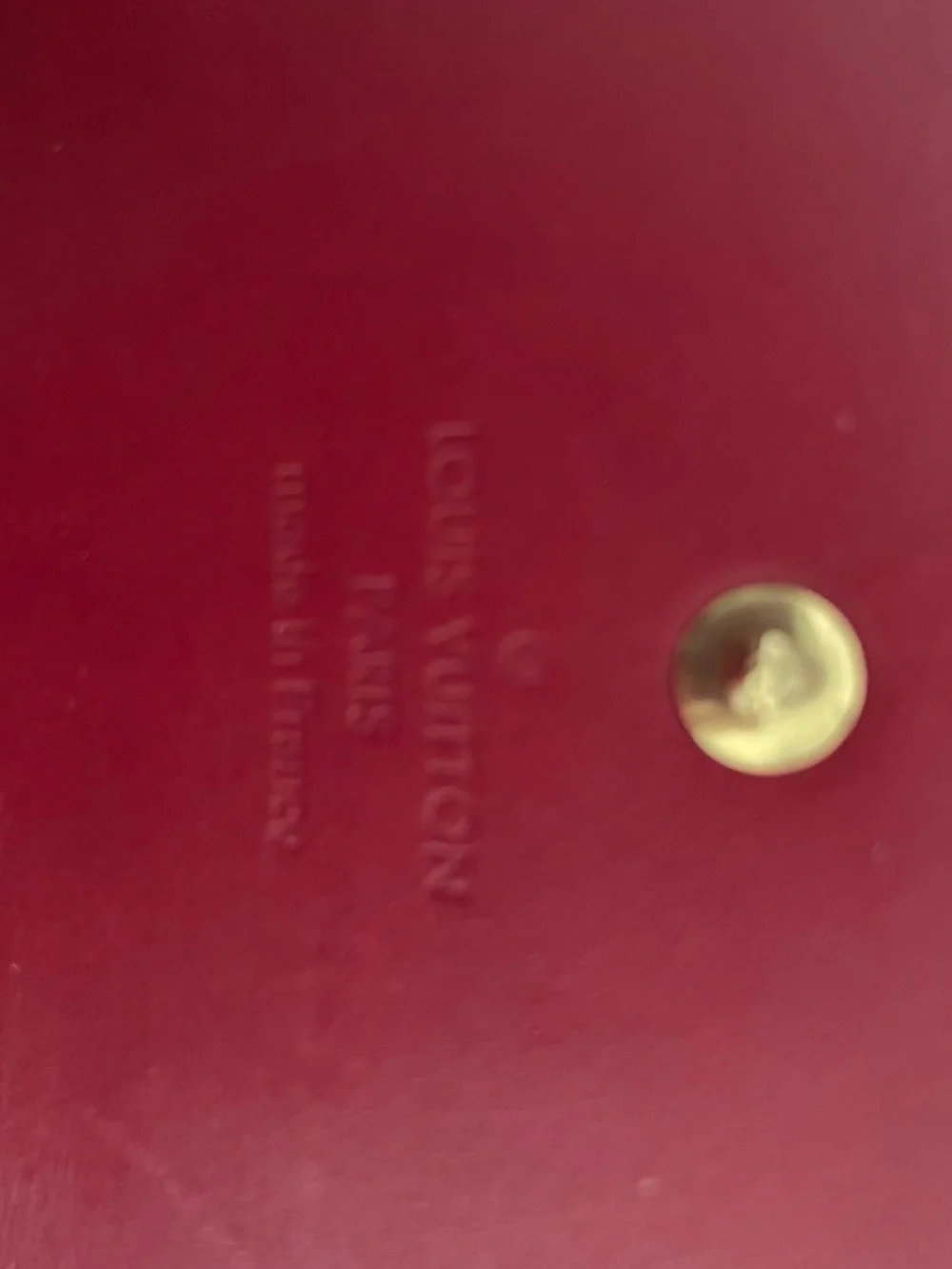 Louis Vuitton Vernis Wallet red patent leather-never used